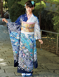 寒色系振袖1
